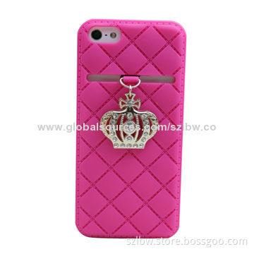 Diamond Crown Flex Silicone Case, Designed to Fit the Contour of iPhone 5 Precisely